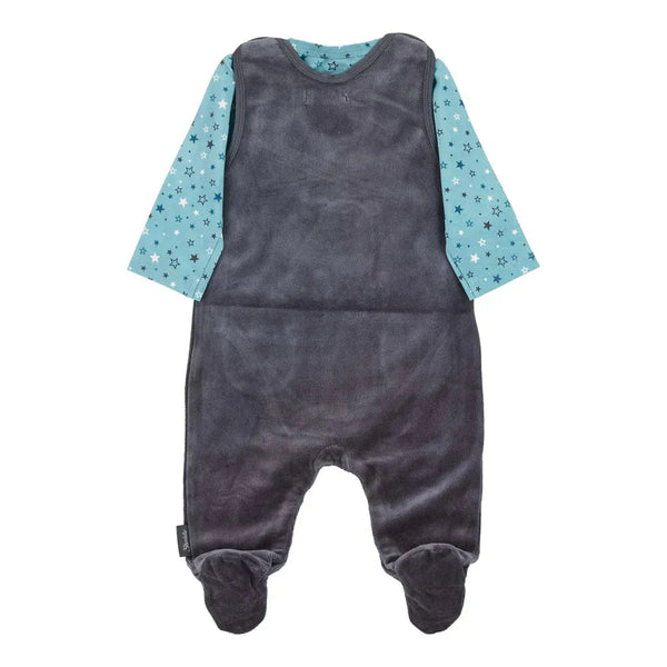 Baby Strampler aus Nicki, Motiv Eisbär Elia, Grau / Größe 62