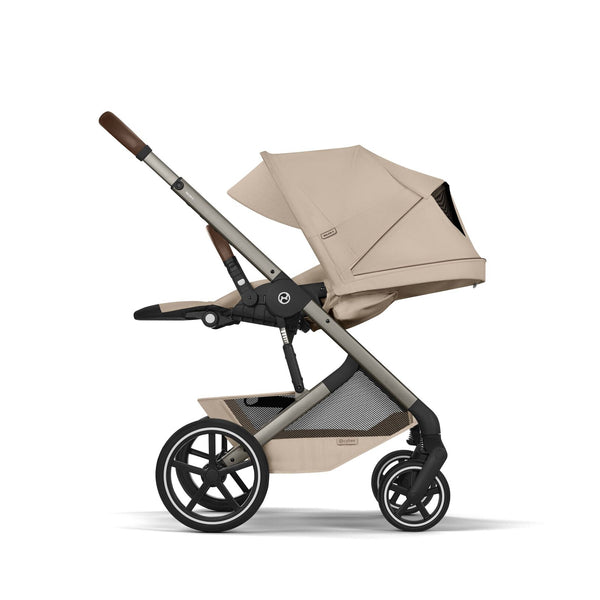 Cybex Balios S Lux mit Fold Cot Set Almond Beige