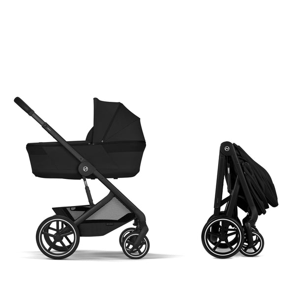 Cybex Balios S Lux mit Fold Cot Set Moon Black