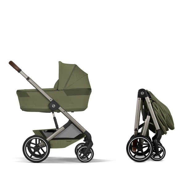 Cybex Balios S Lux mit Fold Cot Set Moss Green