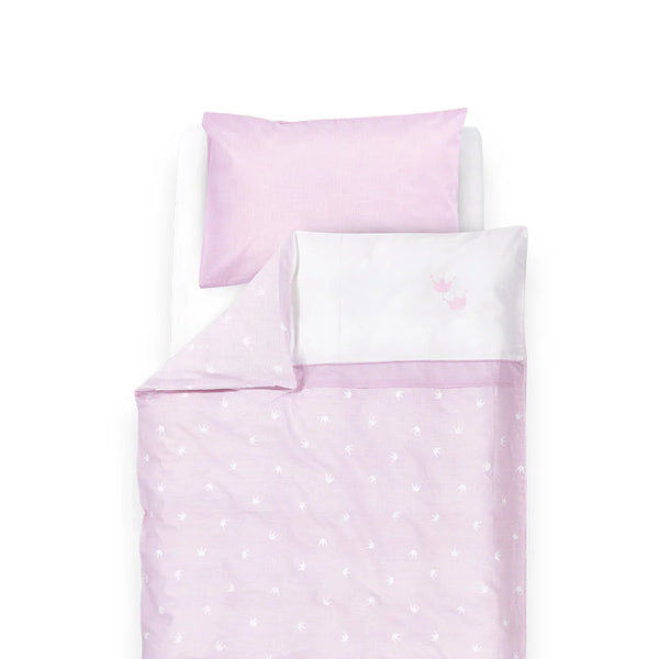 Träumeland Bettwäsche Krone rosa