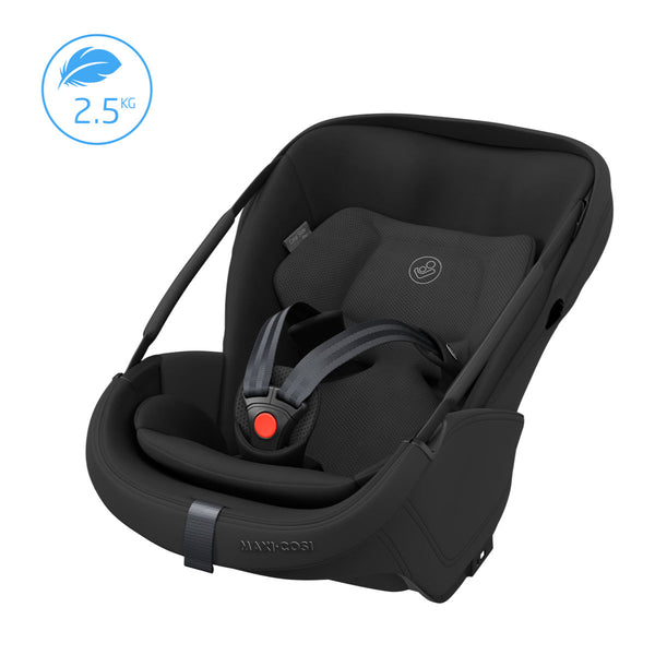 Maxi Cosi Coral Slide Pro i-Size Babyschale Onyx Black + Family Fix Slide Pro