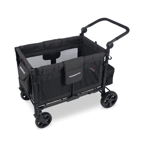 Wonderfold W4 Elite Kinderwagen Black (4 Sitzer)