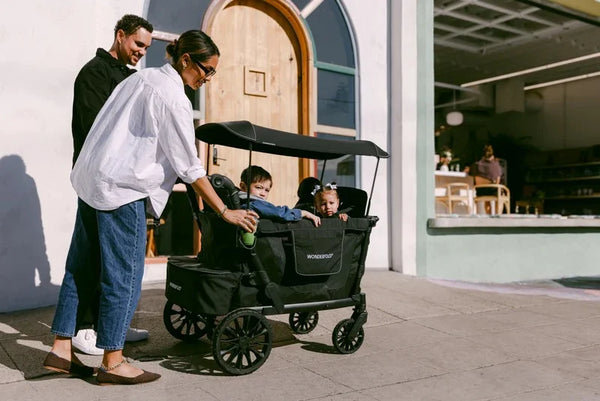 Wonderfold L4 Kinderwagen Black (4 Sitzer)