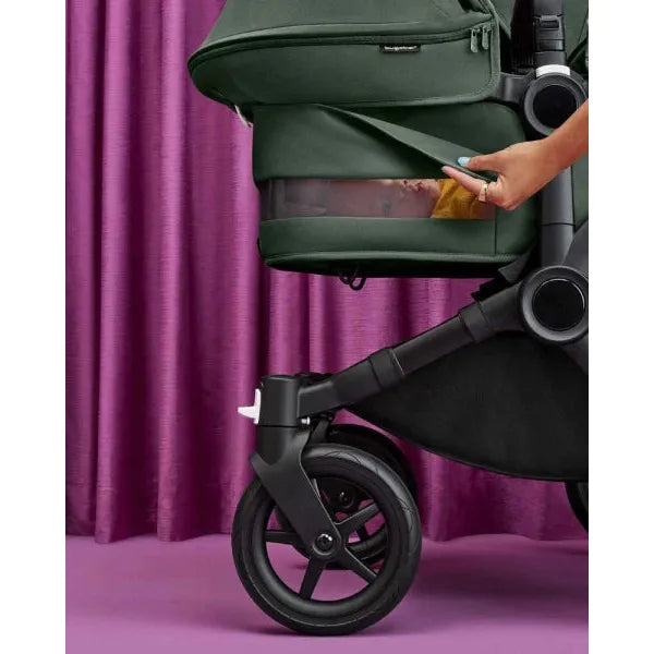 Bugaboo Donkey 5 Twin Gestell (Schwarz) / Stoff (Mitternachtsschwarz) / Dach (Mitternachtsschwarz)
