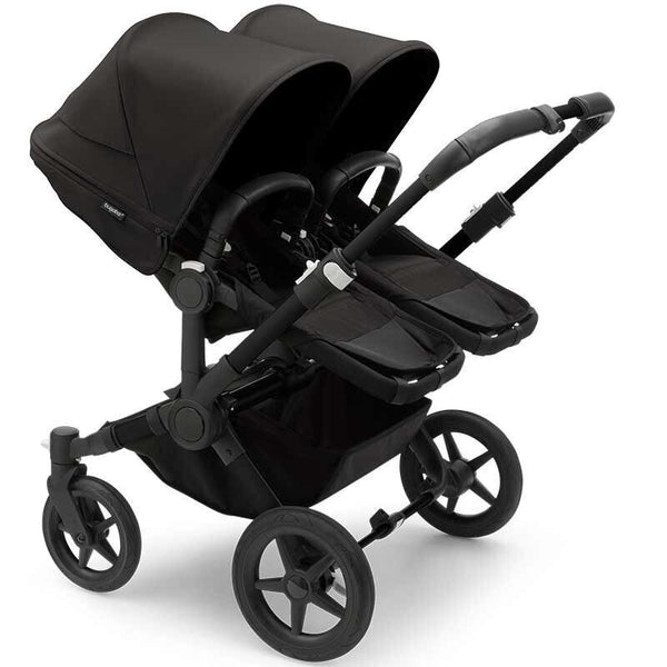Bugaboo Donkey 5 Twin Gestell (Schwarz) / Stoff (Mitternachtsschwarz) / Dach (Mitternachtsschwarz)