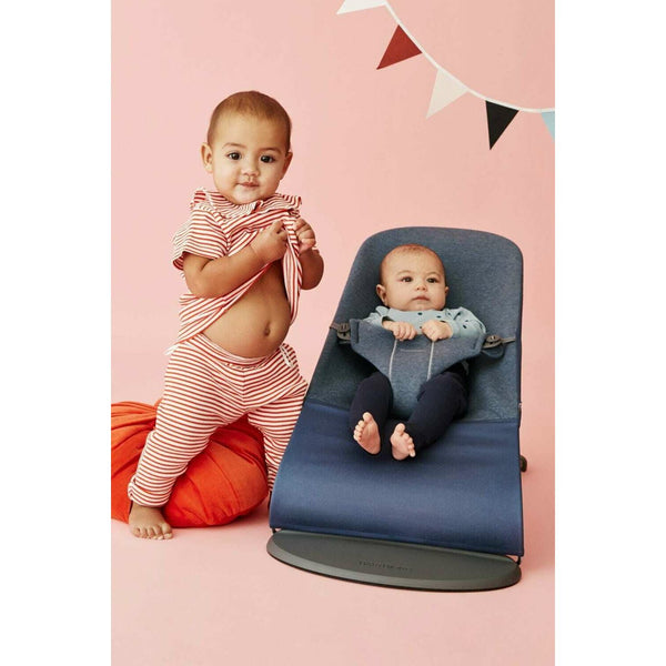BabyBjörn Babywippe Bliss 3D Jersey Taubeblau