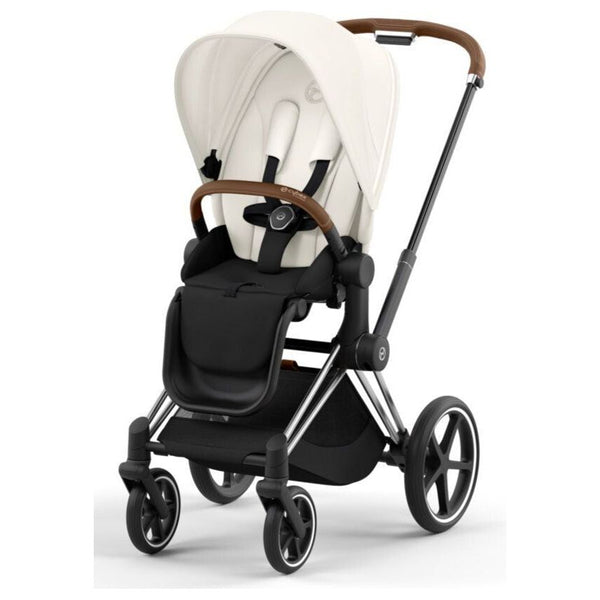Cybex Priam Set Gestell (Chrome Brown) /Stoff (Off White)