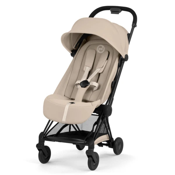 Cybex Coya mit faltbarer Babywanne - Matt Black / Cosy Beige
