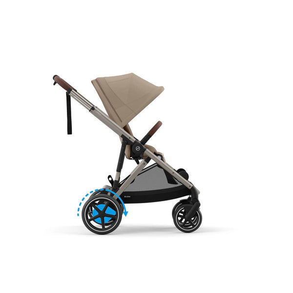 Cybex e-Gazelle S (Taupe Rahmen) Almond Beige + Wanne