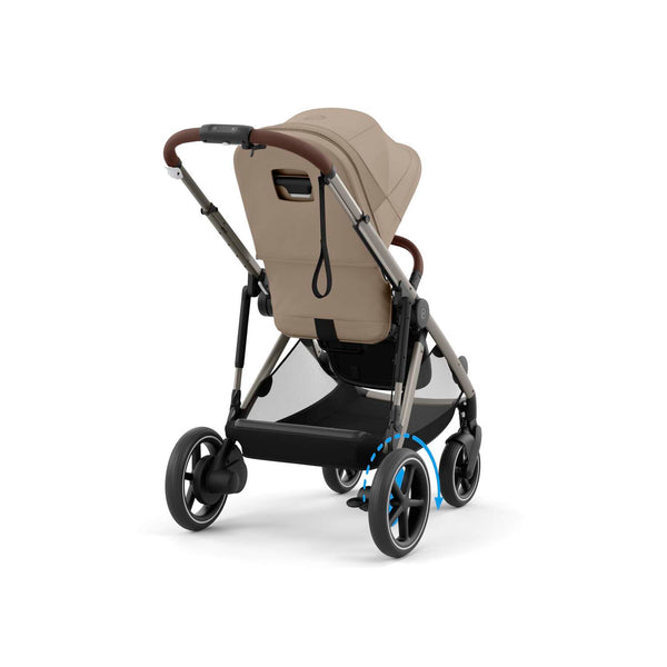 Cybex e-Gazelle S (Taupe Rahmen) Almond Beige + Wanne