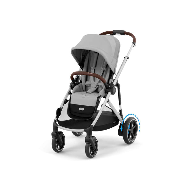 Cybex e-Gazelle S (Silbernen Rahmen) Stone Grey + Wanne