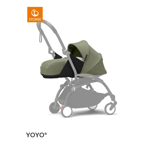Stokke® YOYO³ Black / Olive + Stokke Newborn Pack 0+ Olive