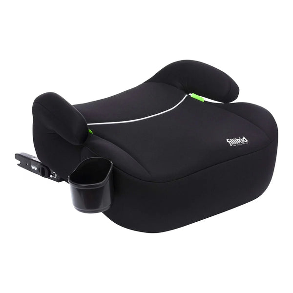 Fillikid Sitzerhöhung Flip Deluxe mit verlängerbarer Isofix i-size Schwarz