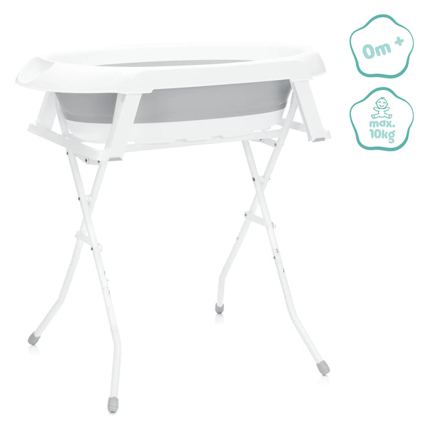 Fillikid Faltbadewanne + Ständer weiß/grau