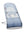 BabyBjörn Bouncer Balance Soft, hellgrauer Rahmen, Mesh, himmelblau/weiß