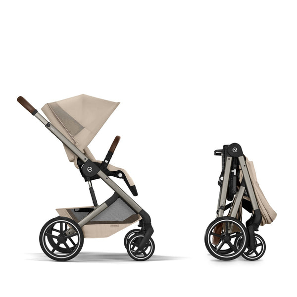 Cybex Balios S Lux mit Fold Cot Set Almond Beige