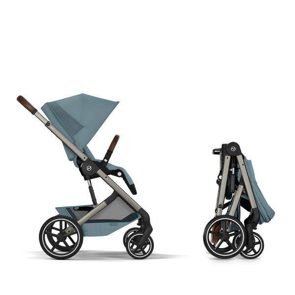 Cybex Balios S Lux mit Fold Cot Set Stormy Blue