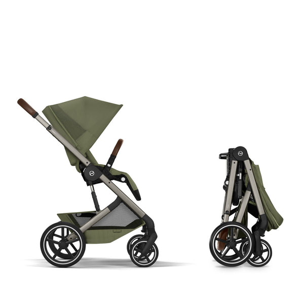 Cybex Balios S Lux mit Fold Cot Set Moss Green