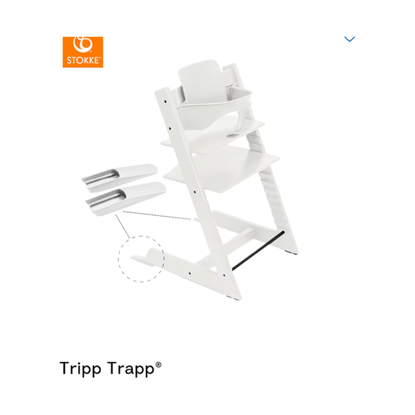 Stokke Tripp Trapp White + BabySet + Tray