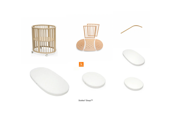 Stokke Sleepi Mini V3 Natur All-in-One Set (Nur im Fachhandel!)