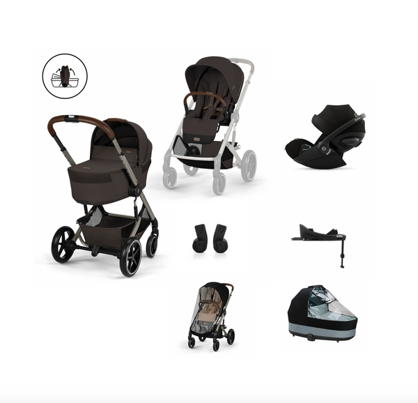 Cybex Balios S Lux mit Fold Cot 6in1 Set Chocolate Brown