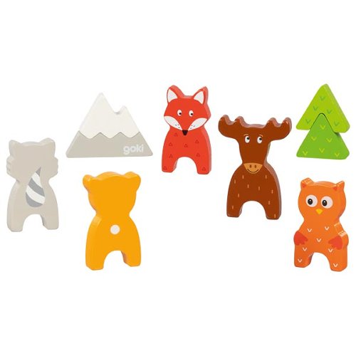 Goki Einlegepuzzle Wilde Tiere