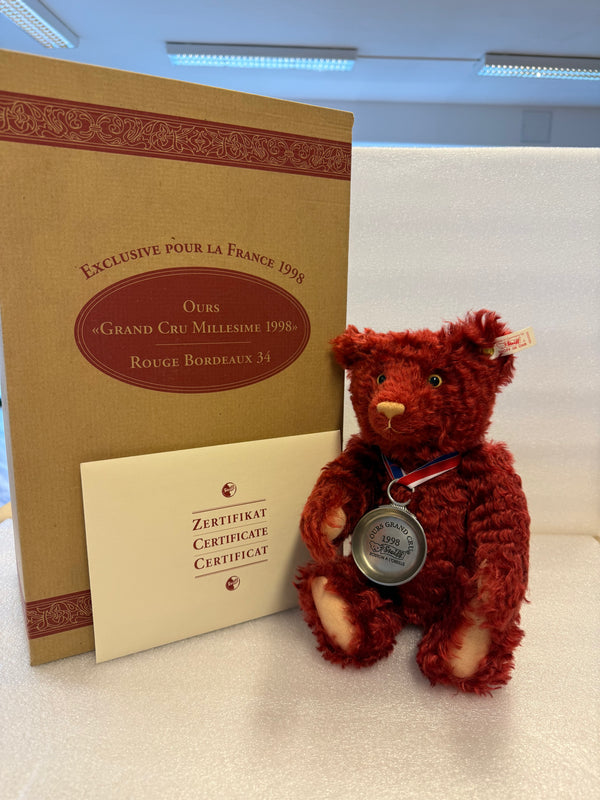 Steiff Teddybär Ours Grand Cru limitiert 1500 aus 1998