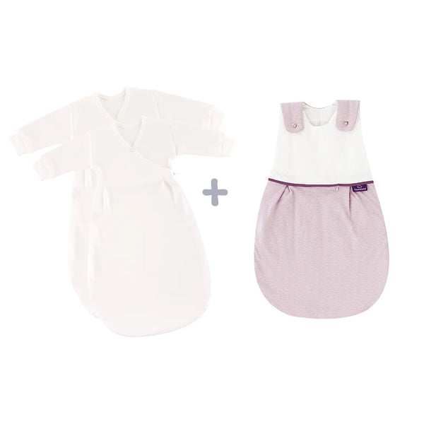 Träumeland LIEBMICH Schlafsack Set Punkte rosa / Größe 68/74