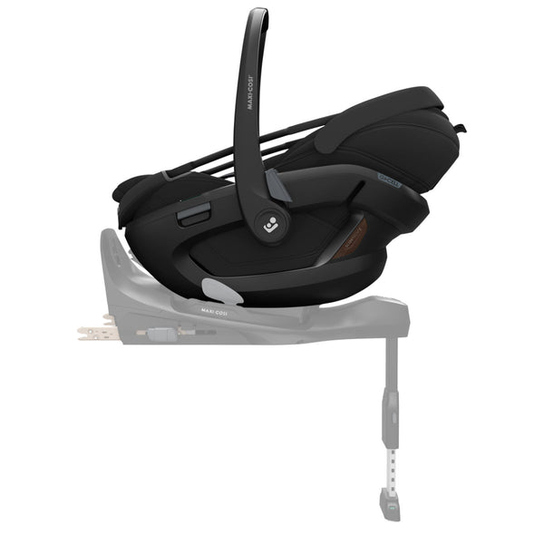 Maxi Cosi Coral Slide Pro i-Size Babyschale Onyx Black + Family Fix Slide Pro