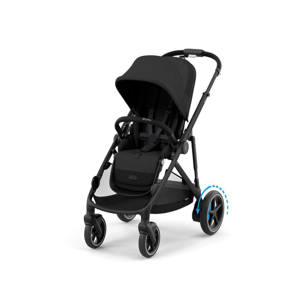 Cybex e-Gazelle S (Black Rahmen) Moon Black + Wanne