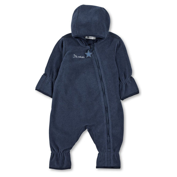Overall aus Melangefleece Dunkelblau / Größe 62