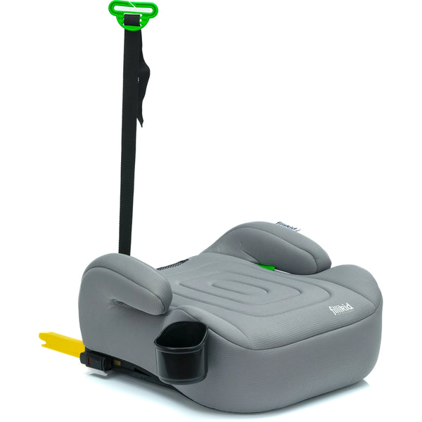 Fillikid Sitzerhöhung Flip Deluxe mit verlängerbarer Isofix i-size grau