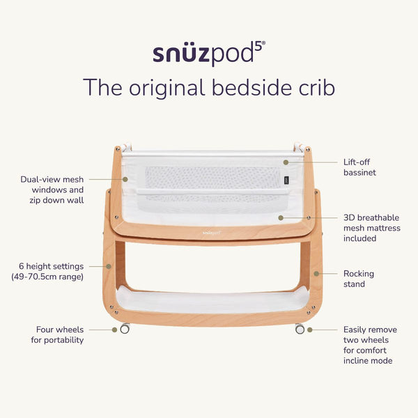 Snüz SnüzPod 5 Beistellbett Natural