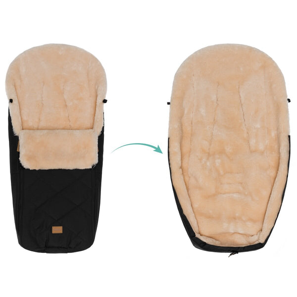 Fillikid Winterfußsack Vegan Comfort schwarz