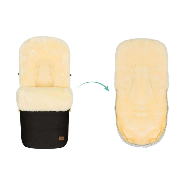 Fußsack Bernina Lammfell Style Ebenholz