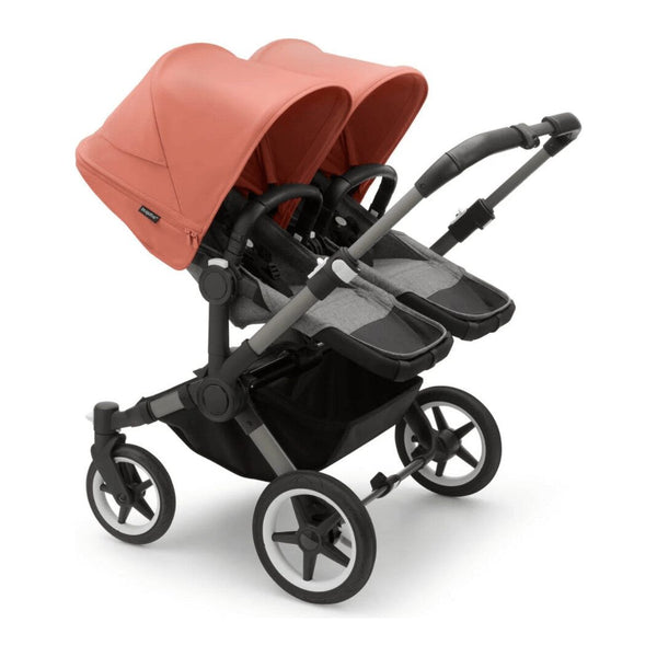 Bugaboo Donkey 5 Twin Gestell (Schwarz) / Stoff (Mitternachtsschwarz) / Dach (Mitternachtsschwarz)