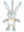 Chicco First Dreams Lullaby Stardust Nightlight Plush Bunny
