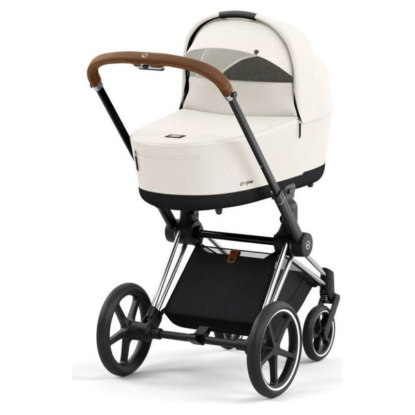 Cybex Priam Set Gestell (Chrome Brown) /Stoff (Off White)