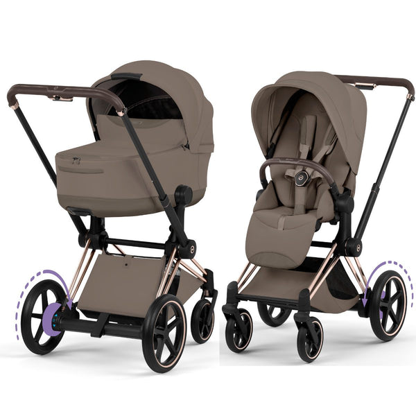 Cybex E-Priam 5.0 Style Rosegold / Coconut Brown