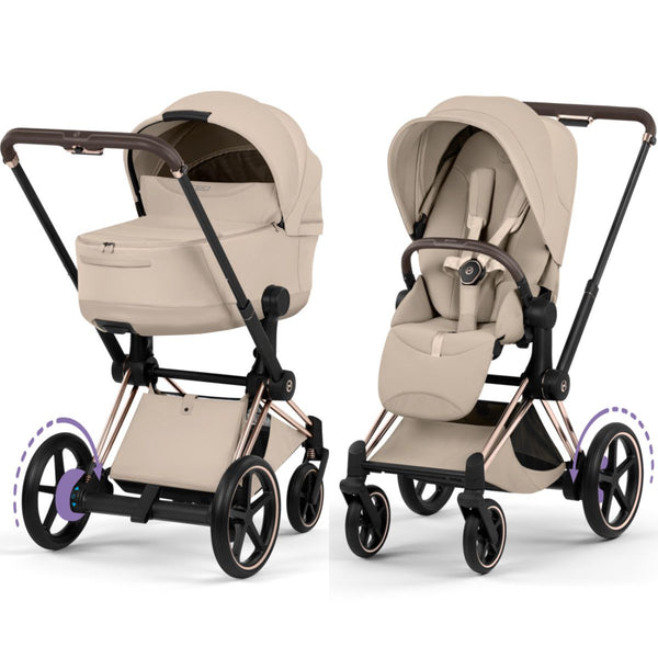 Cybex E-Priam 5.0 Style Rosegold / Cosy Beige