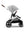 Cybex Gazelle S (Silber Rahmen)Stone Grey