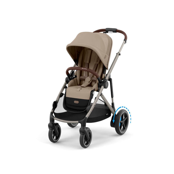 Cybex e-Gazelle S (Taupe Rahmen) Almond Beige + Wanne