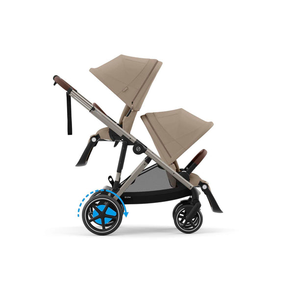 Cybex e-Gazelle S (Taupe Rahmen) Almond Beige + Wanne