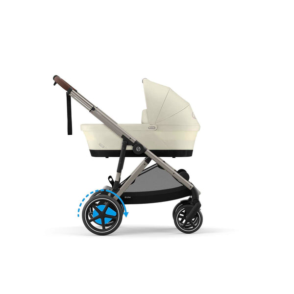 Cybex e-Gazelle S (Taupe Rahmen) Seashell Beige + Wanne