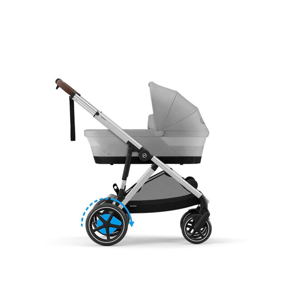Cybex e-Gazelle S (Silbernen Rahmen) Stone Grey + Wanne