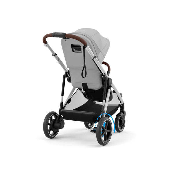 Cybex e-Gazelle S (Silbernen Rahmen) Stone Grey + Wanne