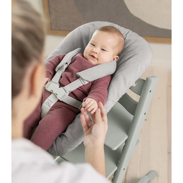 Stokke Tripp Trapp Glacier Green + Baby Set gratis