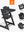Stokke Tripp Trapp Black + BabySet + Tray