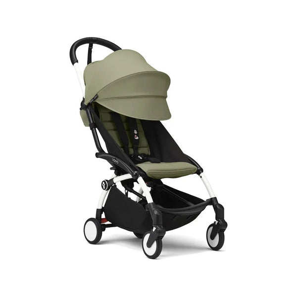 Stokke® YOYO³ Black / Olive + Babyzen Cot Olive